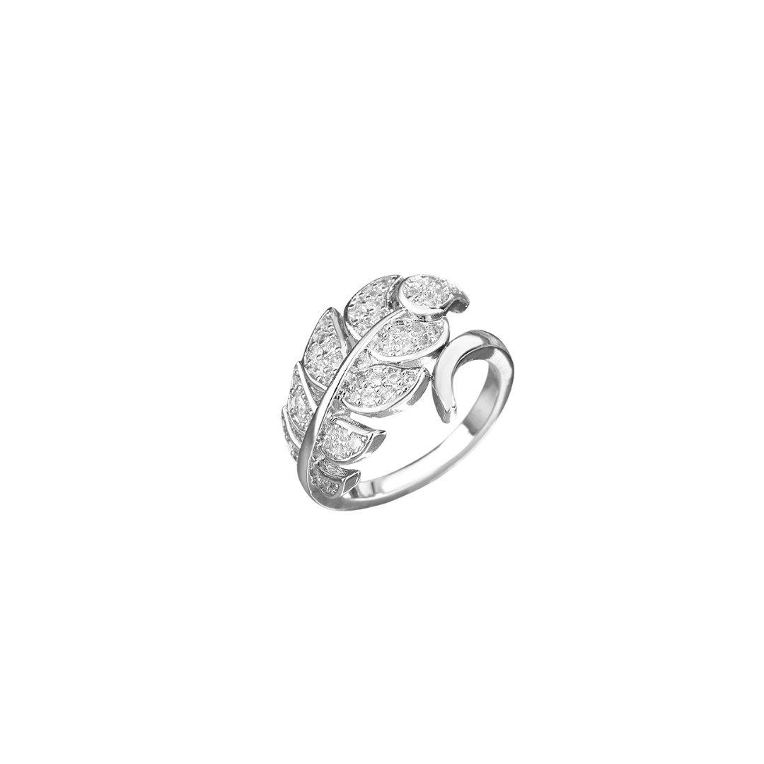 Acero y Plata S925 - Anillo “Hoja de Luz” - LM®