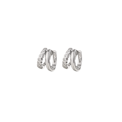 Acero y Plata S925 - Pendientes “Brillo Doble” - LM®