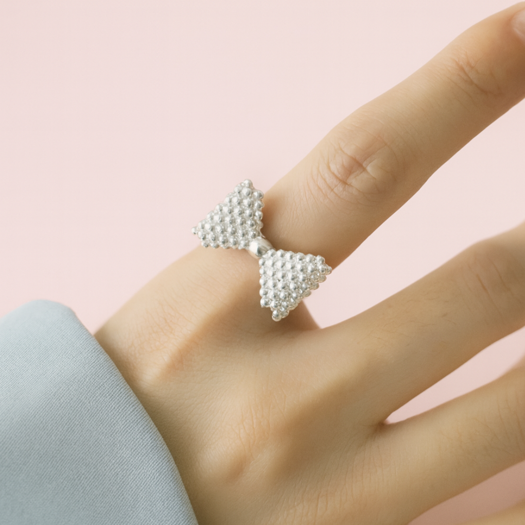 Acero y Plata S925 - Anillo “Lazo Chic” - LM®