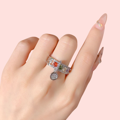 Acero y Plata S925 - Anillo “Luz Multicolor” – LM®