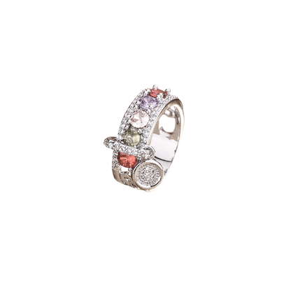 Acero y Plata S925 - Anillo “Luz Multicolor” – LM®