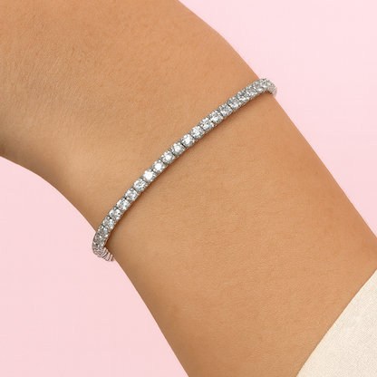 Acero y Plata S925 - Pulsera “Brillo Clásico” - LM®