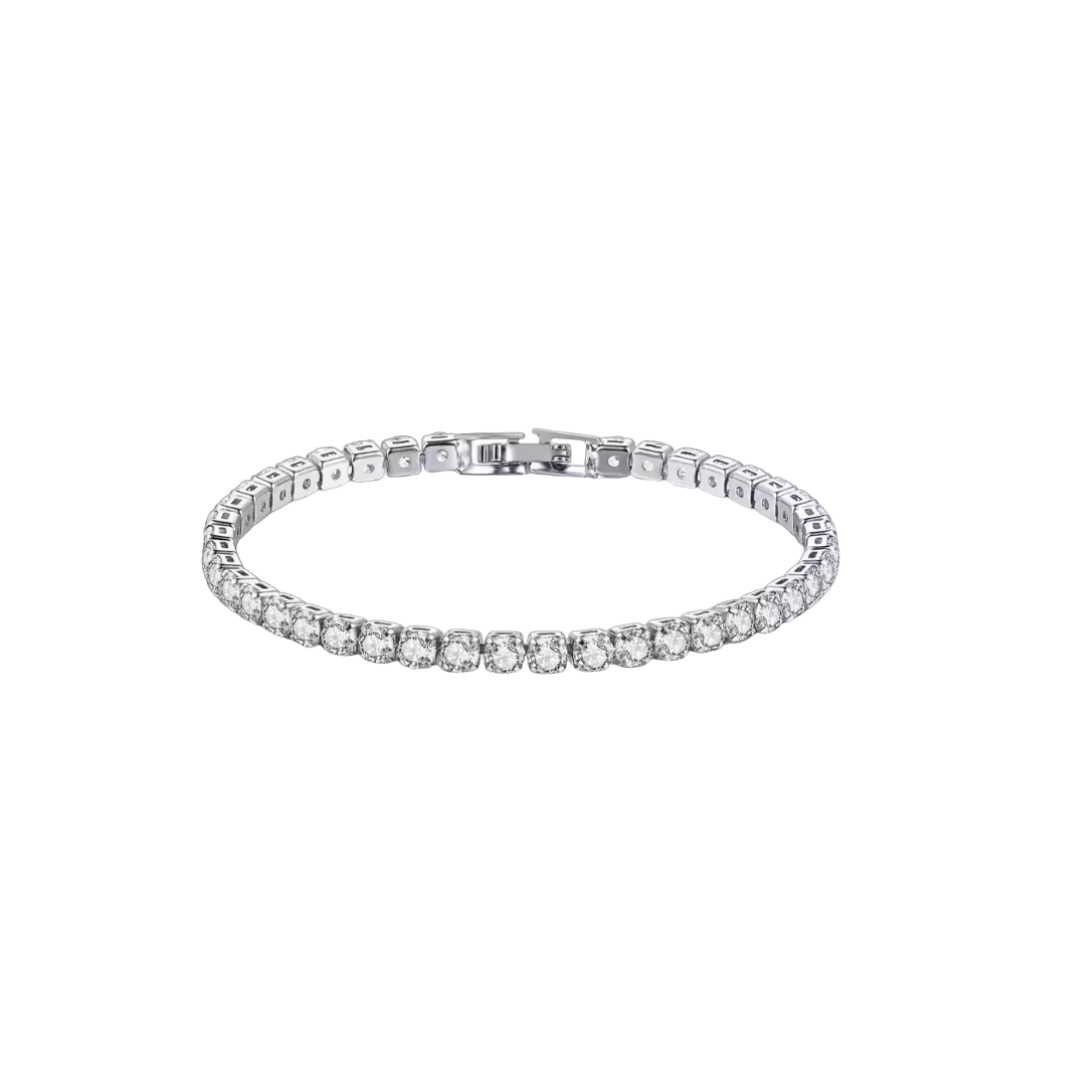 Acero y Plata S925 - Pulsera “Brillo Clásico” - LM®