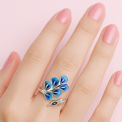 Acero y Plata S925 - Anillo “Pavo Real” - LM®