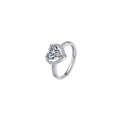 Acero y Plata S925 - Anillo “Corazón Brillante” - LM®