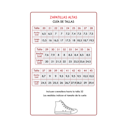 Zapatillas altas de tela - SB