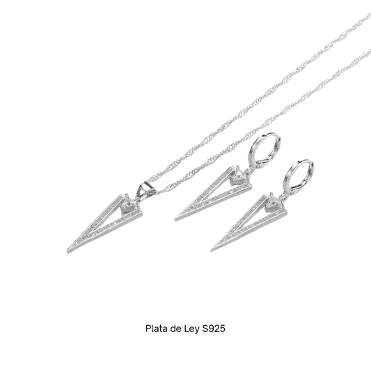 Plata S925 - Conjunto "V Élite" - LM®