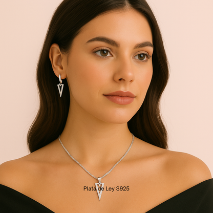 Plata S925 - Conjunto "V Élite" - LM®